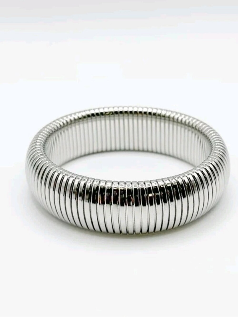 Bracha She's Bold Bracelet, Silvertone, Flexible, New